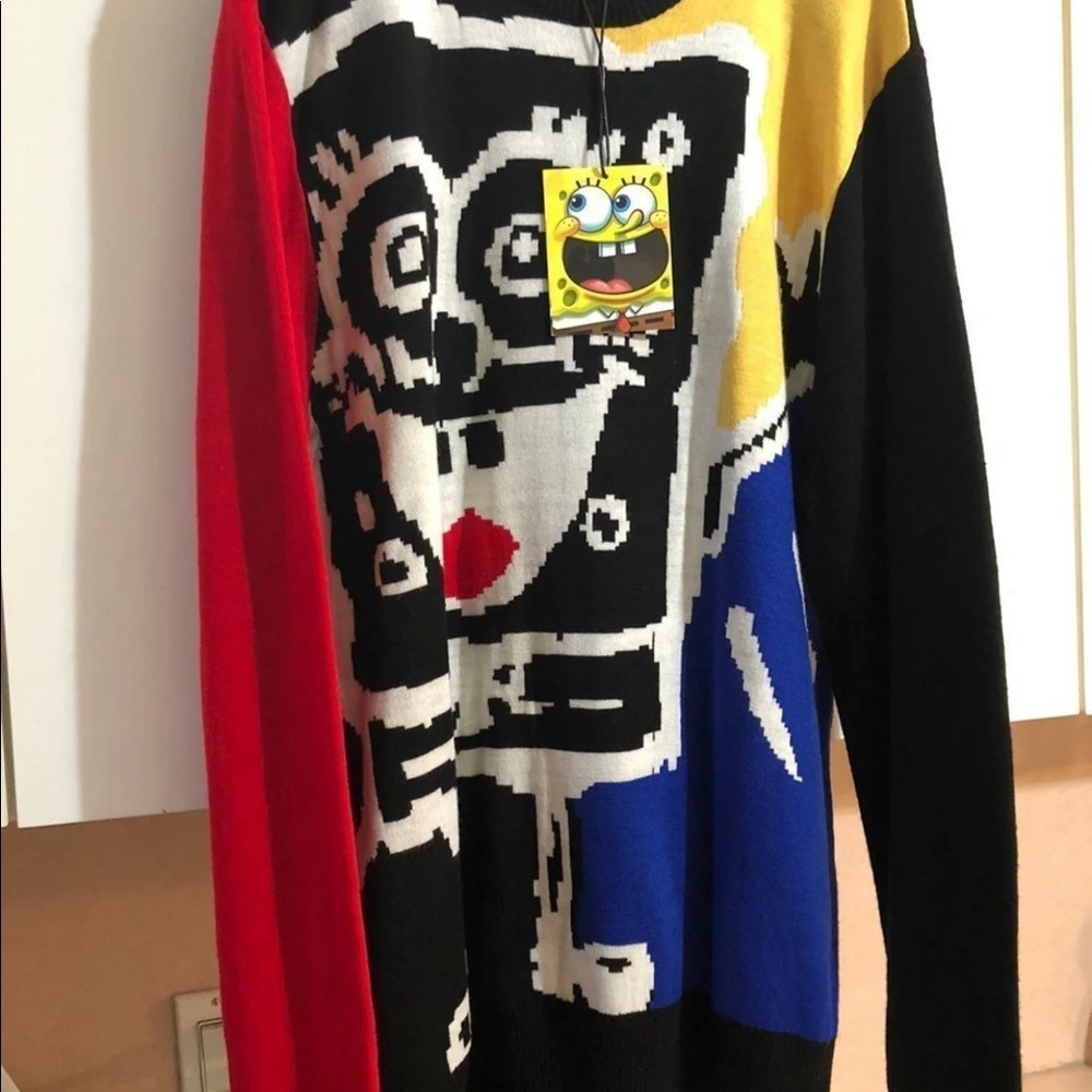 Spongebob aquarepants knit sweater